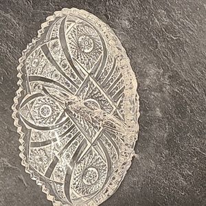 Vintage Imperial glass relish dish